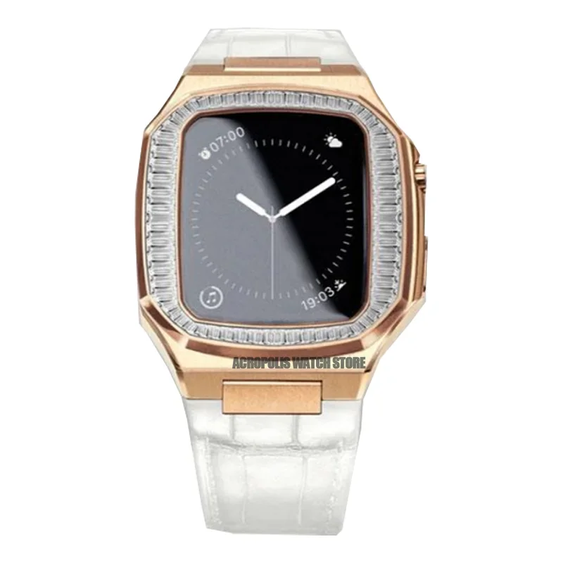 Diamond Stainless Steel Apple Watch Case Kit - Image 19