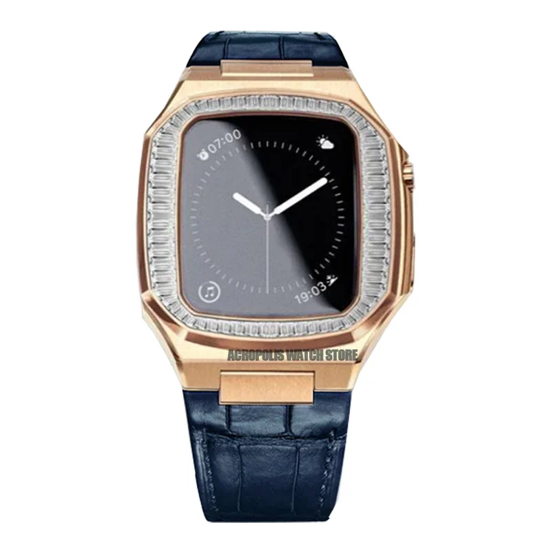 Diamond Stainless Steel Apple Watch Case Kit - Image 18