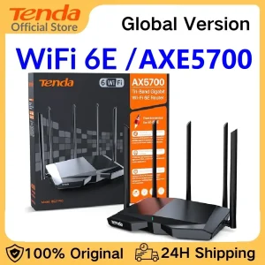 Tenda AXE5700 WiFi 6E Tri-Band Router