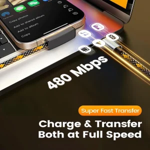 90° USB-C Cable 100W Fast Charging - Thumbnail Image 3