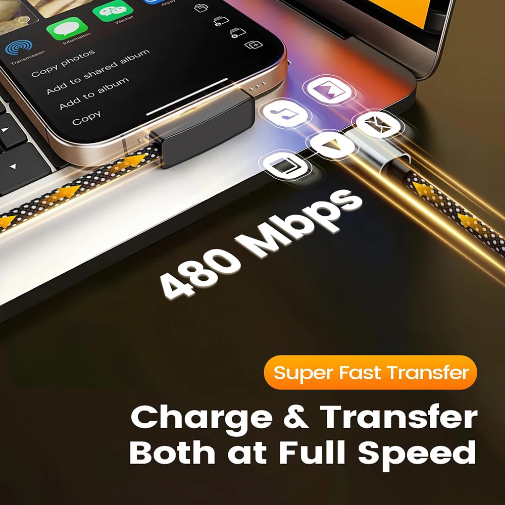 90° USB-C Cable 100W Fast Charging - Image 3