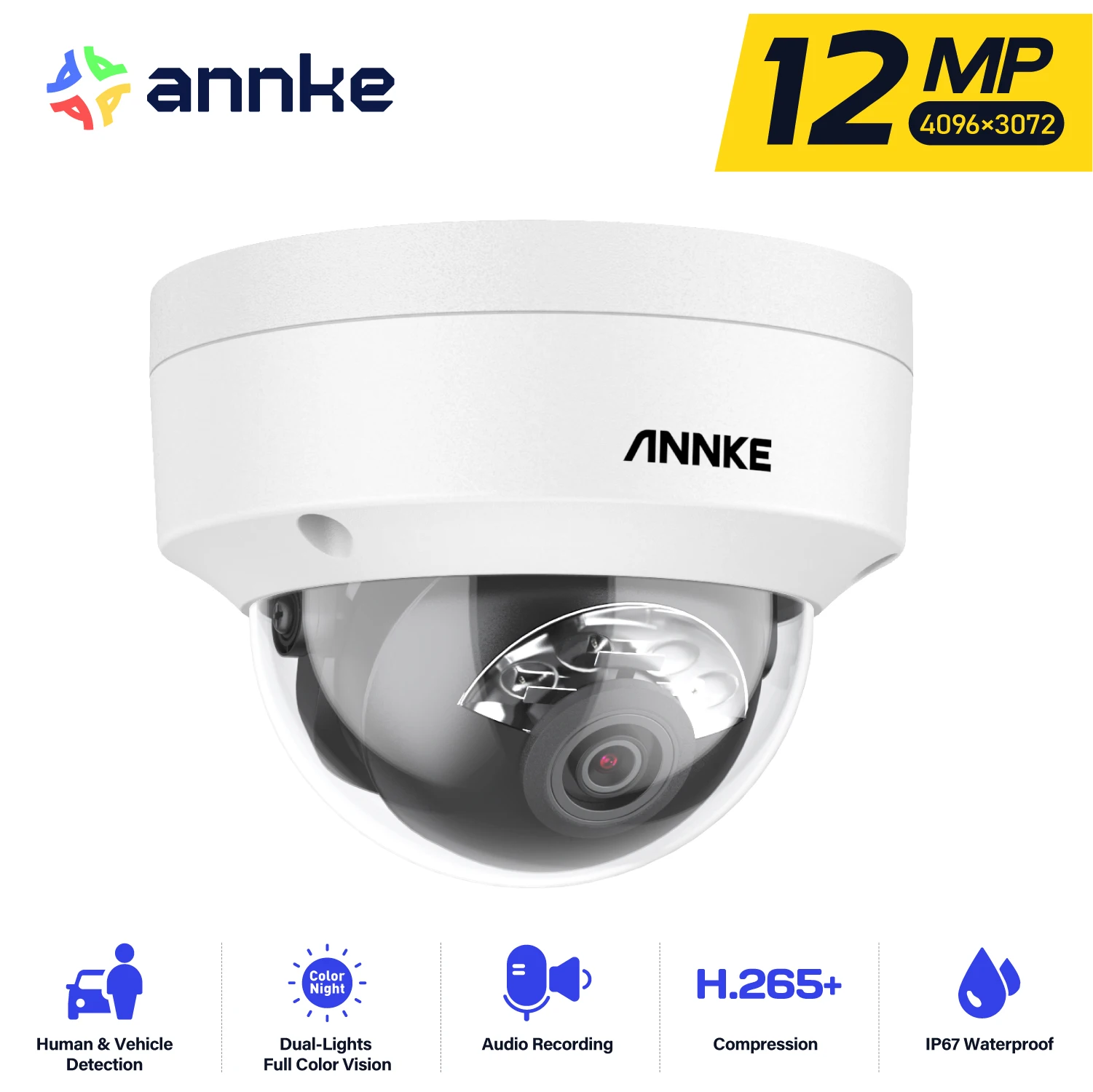 ANNKE 12MP 3K Dual Light PoE Security Camera - Image 7