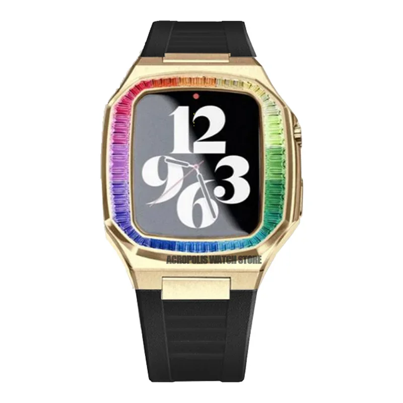 Diamond Stainless Steel Apple Watch Case Kit - Image 49