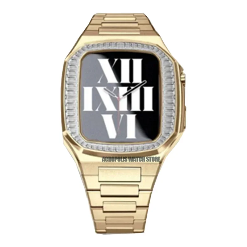 Diamond Stainless Steel Apple Watch Case Kit - Image 47