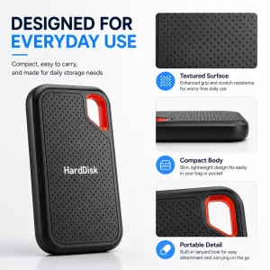 1TB/2TB Portable USB-C External SSD - Thumbnail Image 6