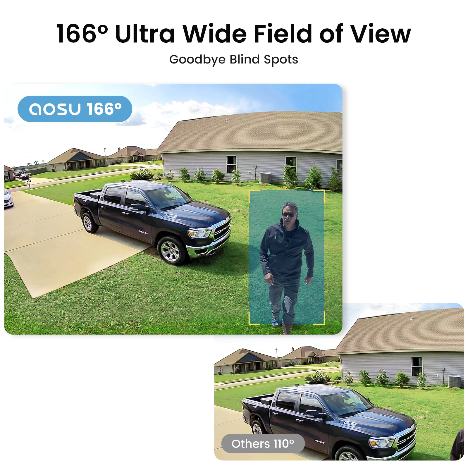 AOSU 3MP WiFi Solar Security Camera Kit - Image 5