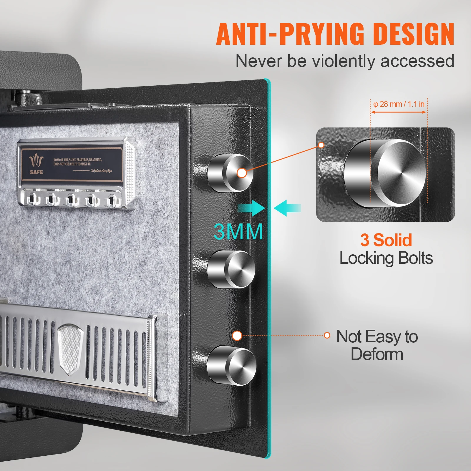 SucceBuy 1.2 Cu Ft Digital Electronic Safe - Image 4
