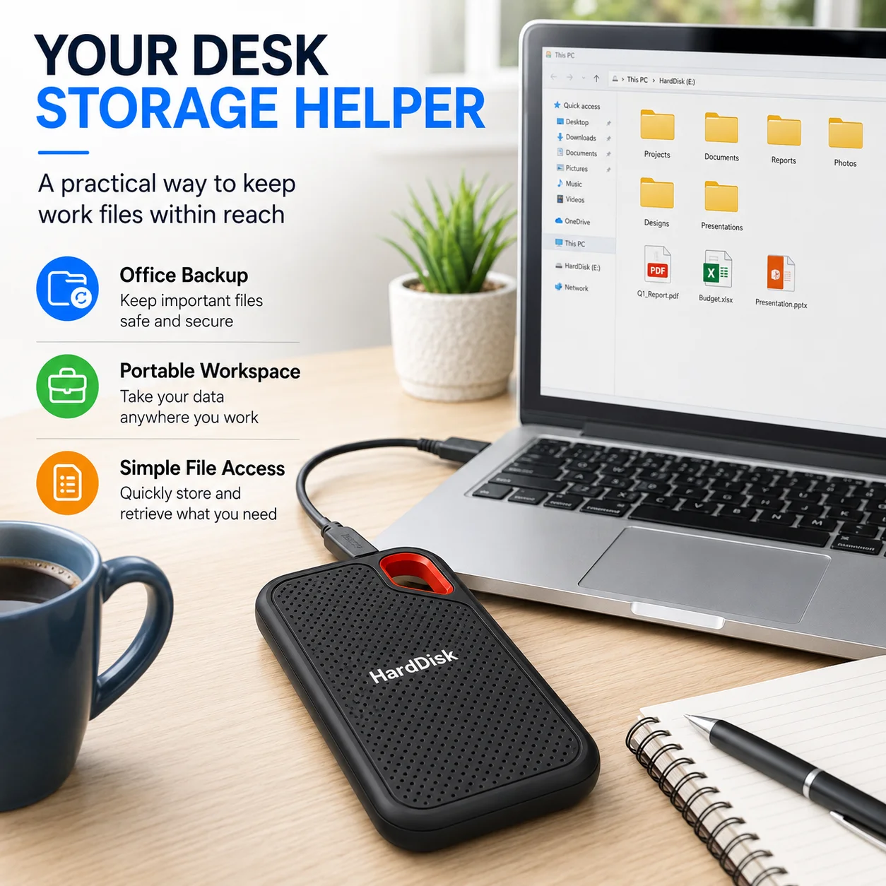 1TB/2TB Portable USB-C External SSD - Image 3