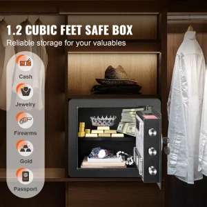 SucceBuy 1.2 Cu Ft Digital Electronic Safe - Thumbnail Image 2