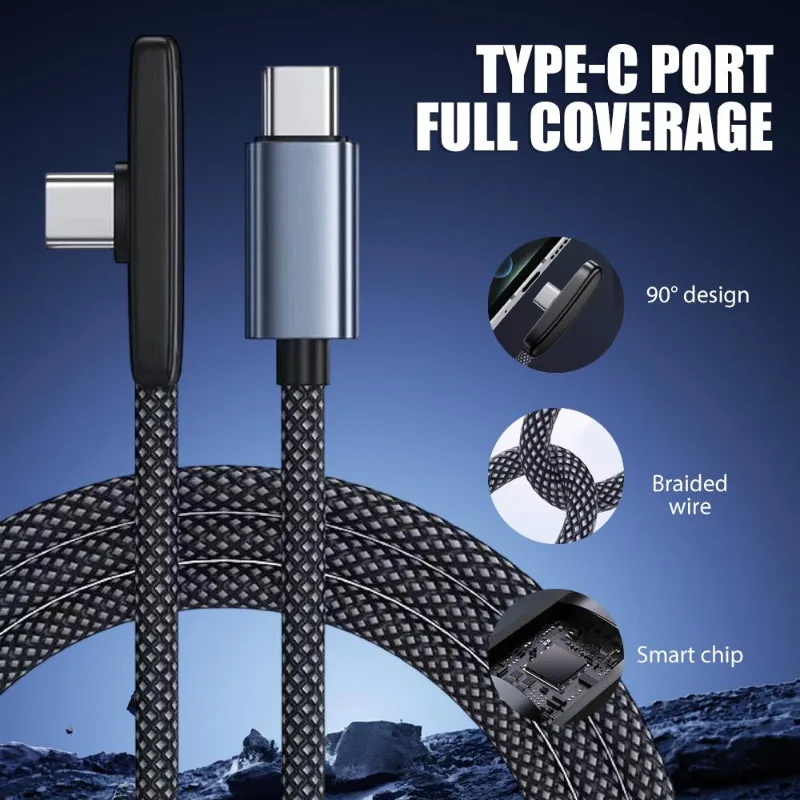 90° USB-C Cable 100W Fast Charging - Image 2
