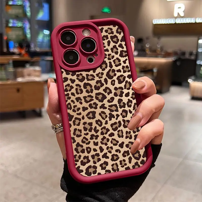 Leopard Print iPhone Shockproof Case - Image 3