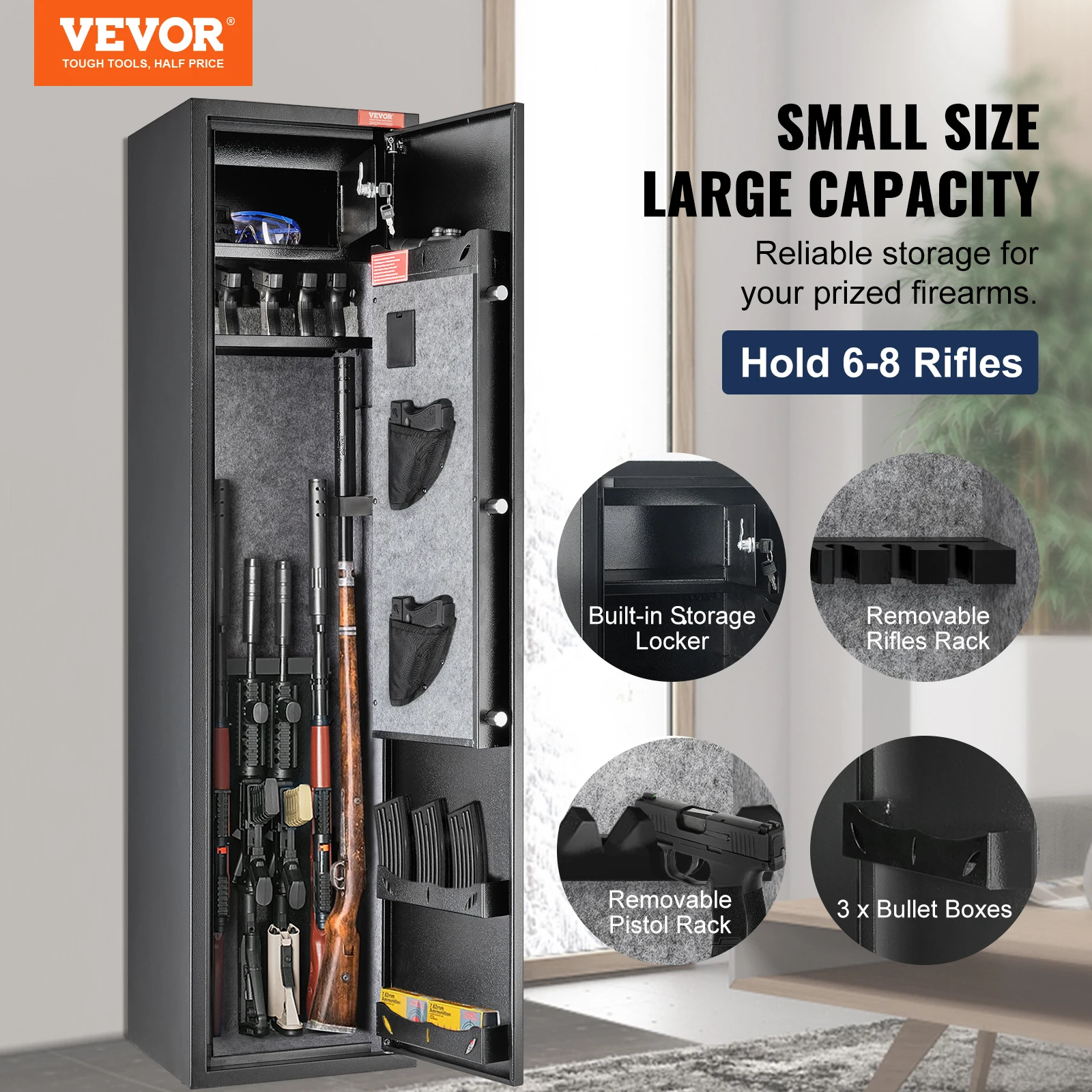 SucceBuy 8-Gun Digital Lock Gun Safe - Image 2