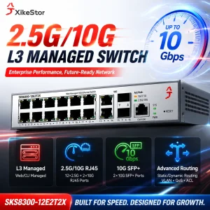 XikeStor SKS8300 16-Port 2.5G L3 Managed Switch