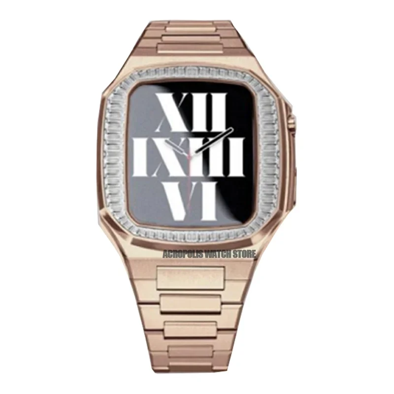 Diamond Stainless Steel Apple Watch Case Kit - Image 45