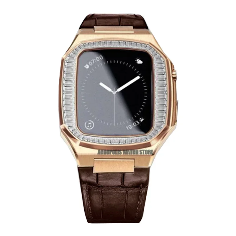 Diamond Stainless Steel Apple Watch Case Kit - Image 21