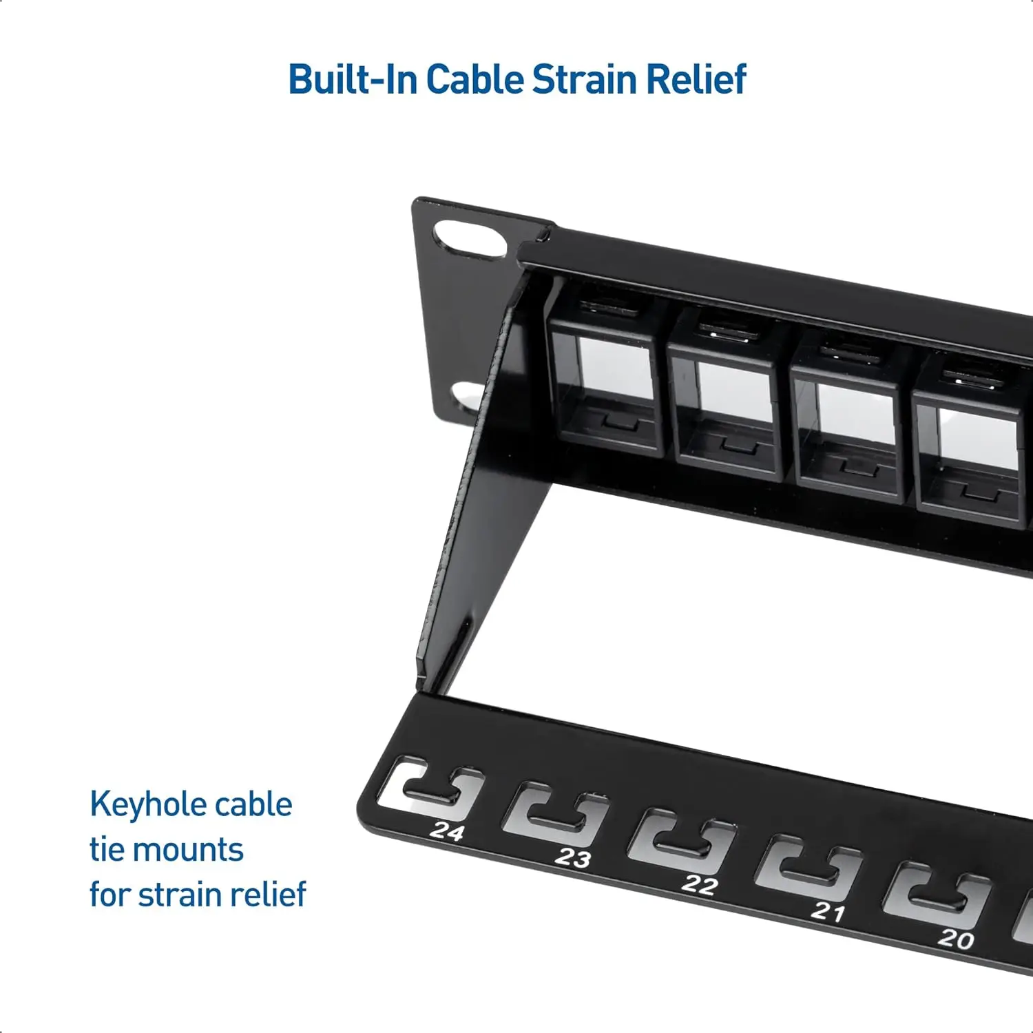 24-Port RJ45 Shielded Patch Panel - Image 4