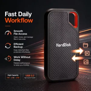 1TB/2TB Portable USB-C External SSD - Thumbnail Image 2