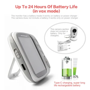 VB603 3.2" Wireless Video Baby Monitor - Thumbnail Image 6