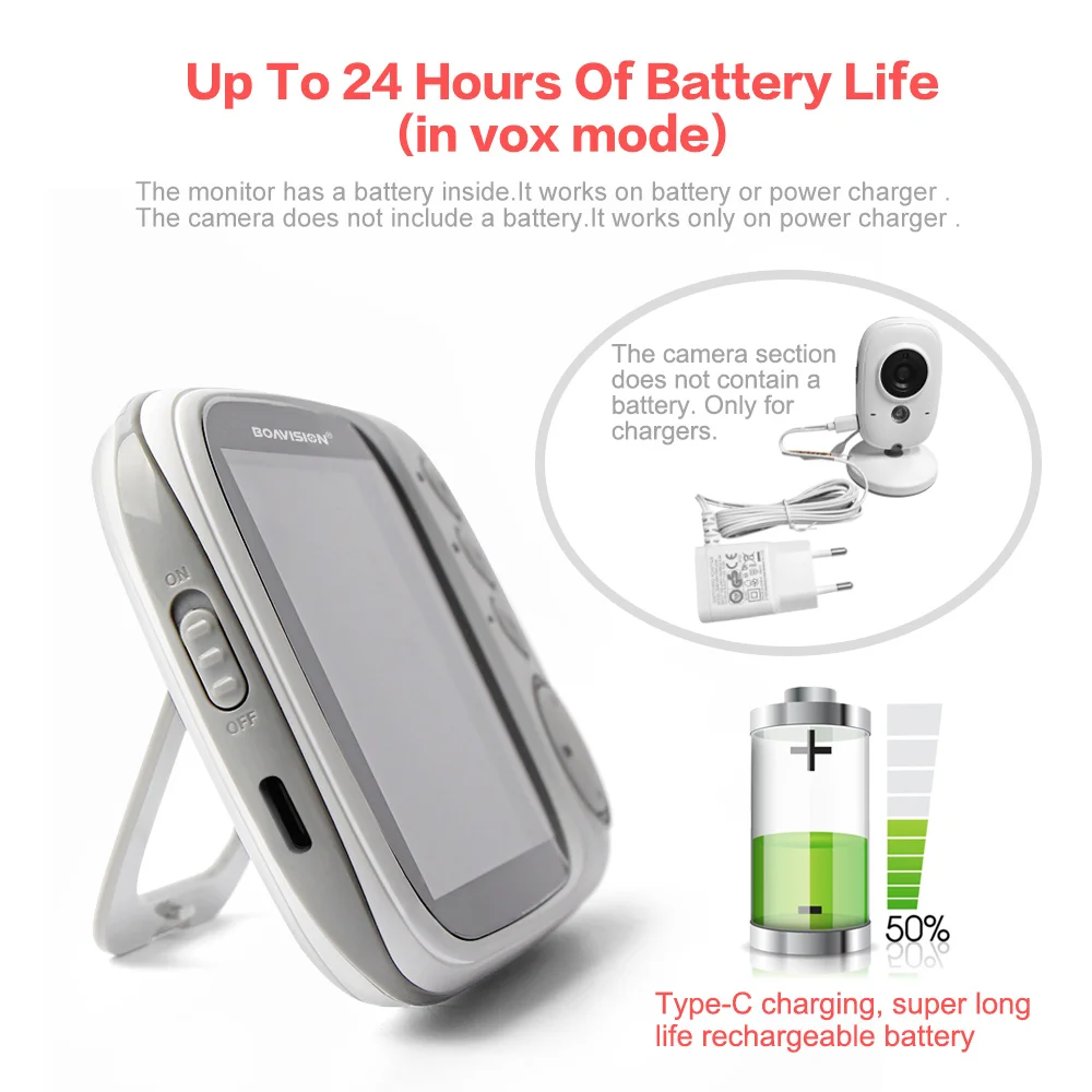VB603 3.2" Wireless Video Baby Monitor - Image 6