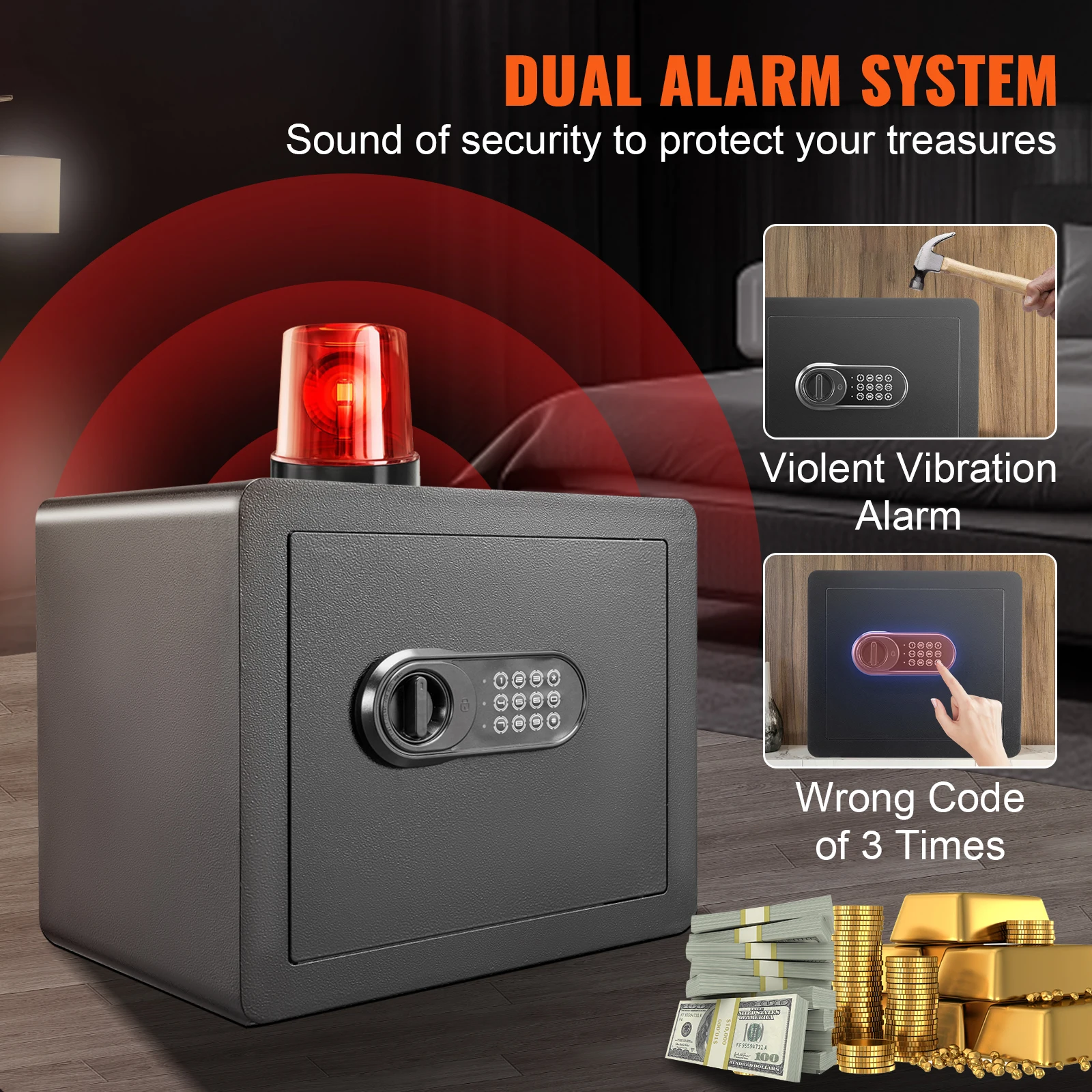 SucceBuy 1.2 Cu Ft Digital Electronic Safe - Image 5