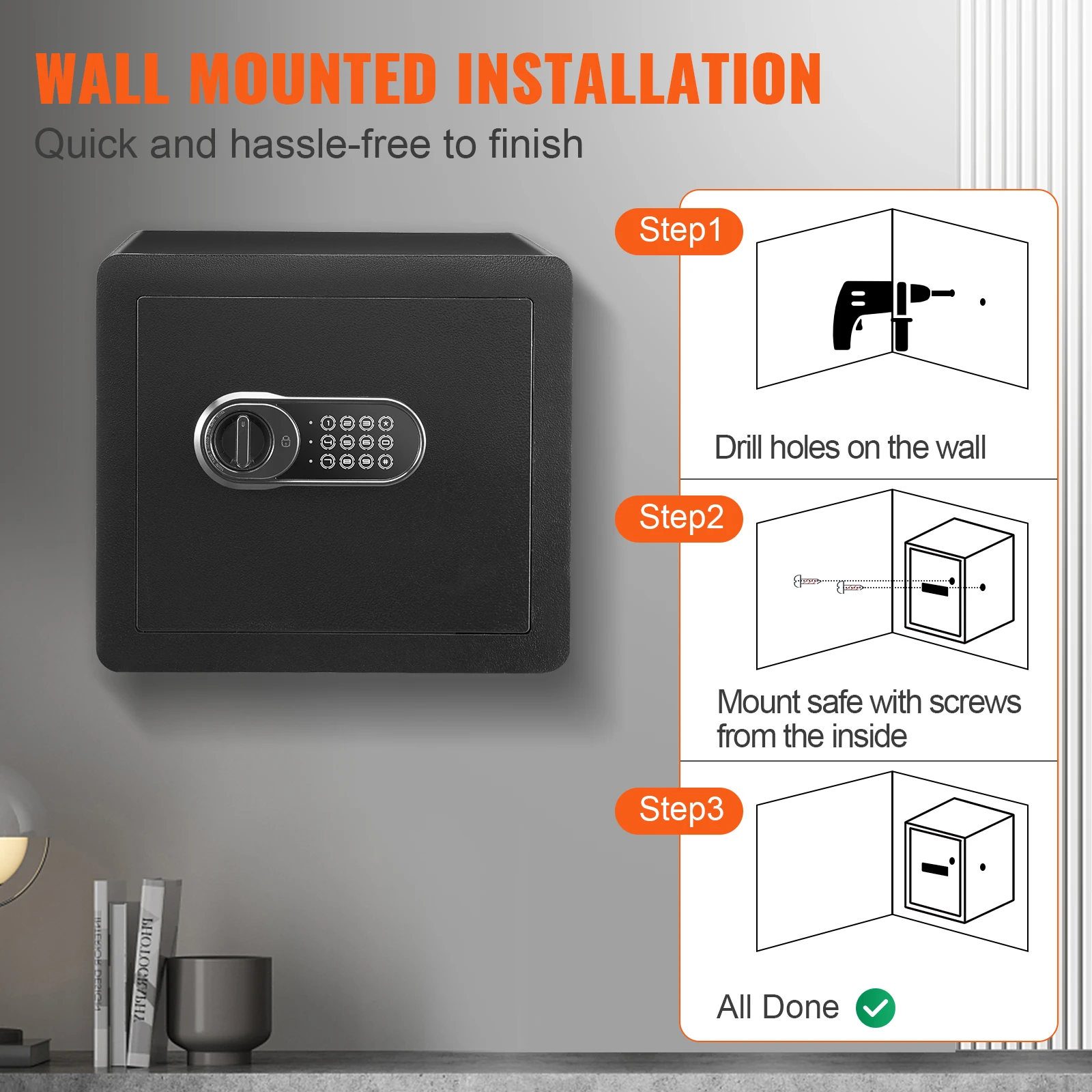 SucceBuy 1.2 Cu Ft Digital Electronic Safe - Image 6