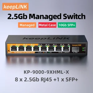 KeepLiNK 2.5Gb Managed 8-Port Switch