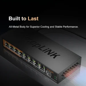 KeepLiNK 2.5Gb Managed 8-Port Switch - Thumbnail Image 2