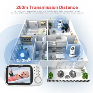 VB603 3.2" Wireless Video Baby Monitor - Thumbnail Image 4