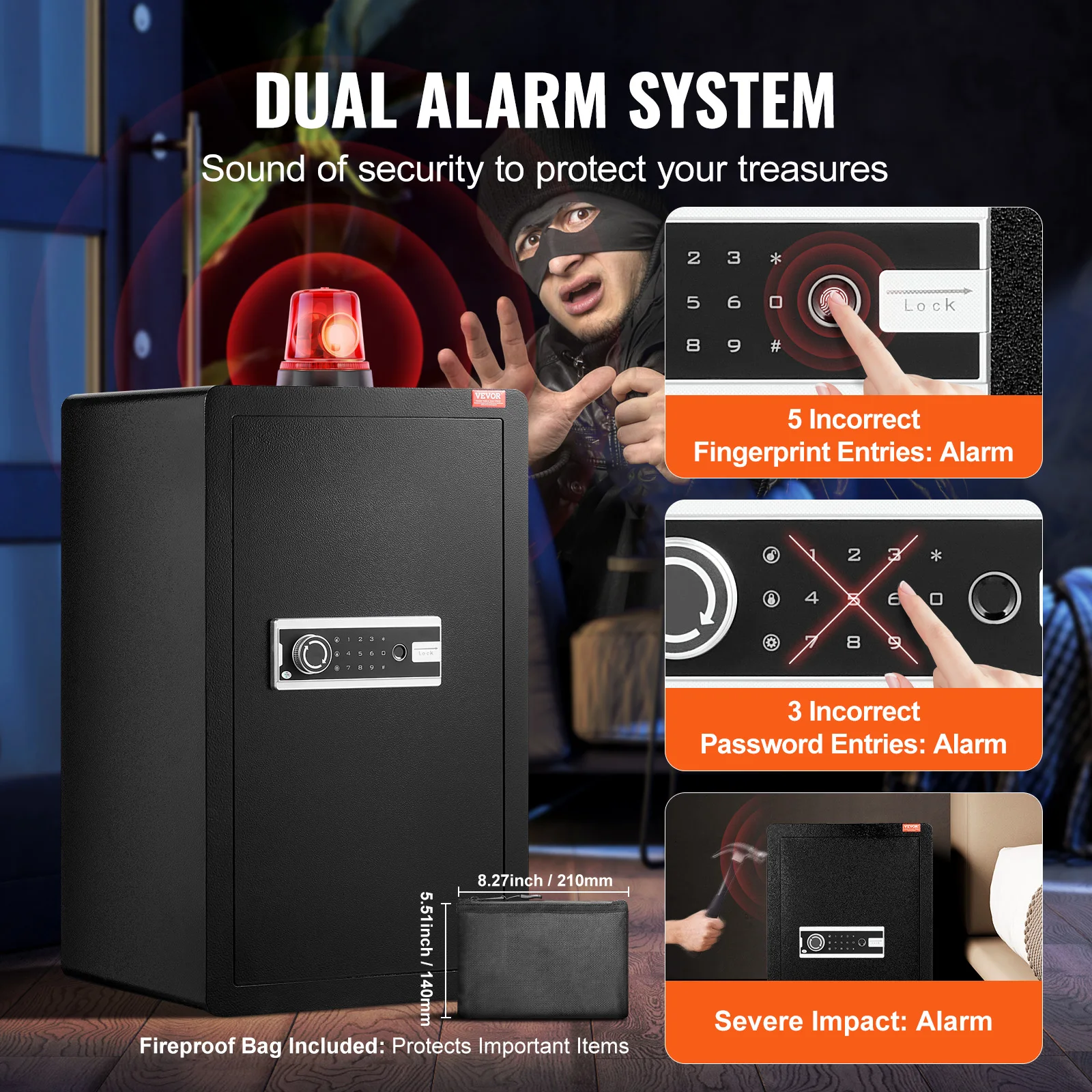 SucceBuy 4.0 Cu Ft Fingerprint Digital Safe - Image 5