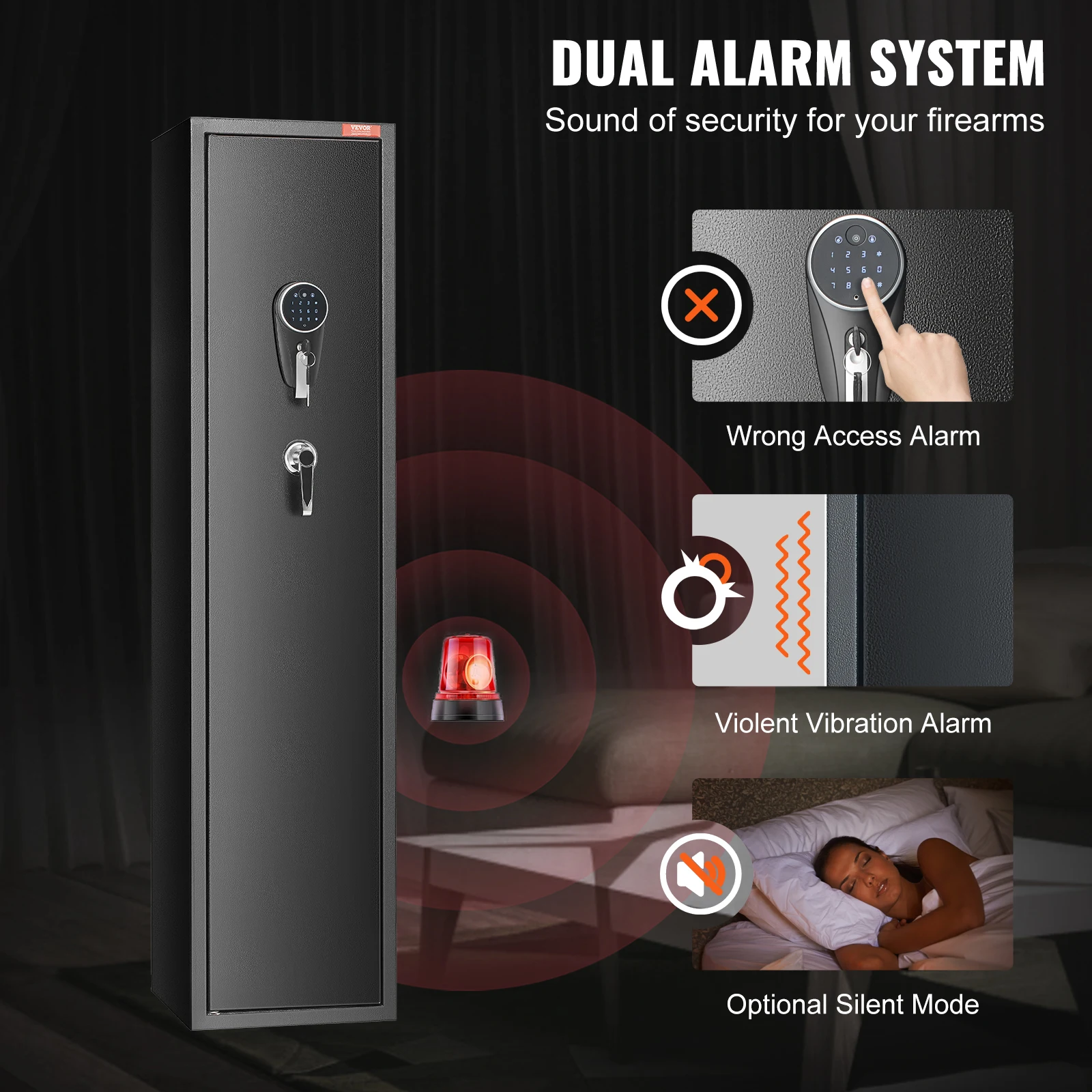 SucceBuy 8-Gun Digital Lock Gun Safe - Image 4