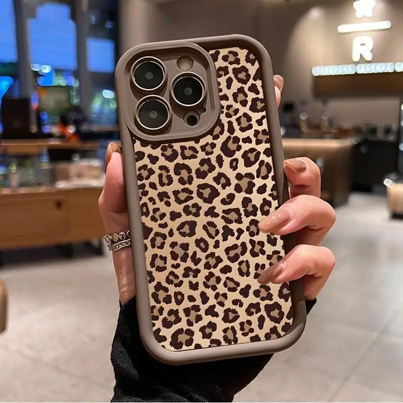 Leopard Print iPhone Shockproof Case - Image 1