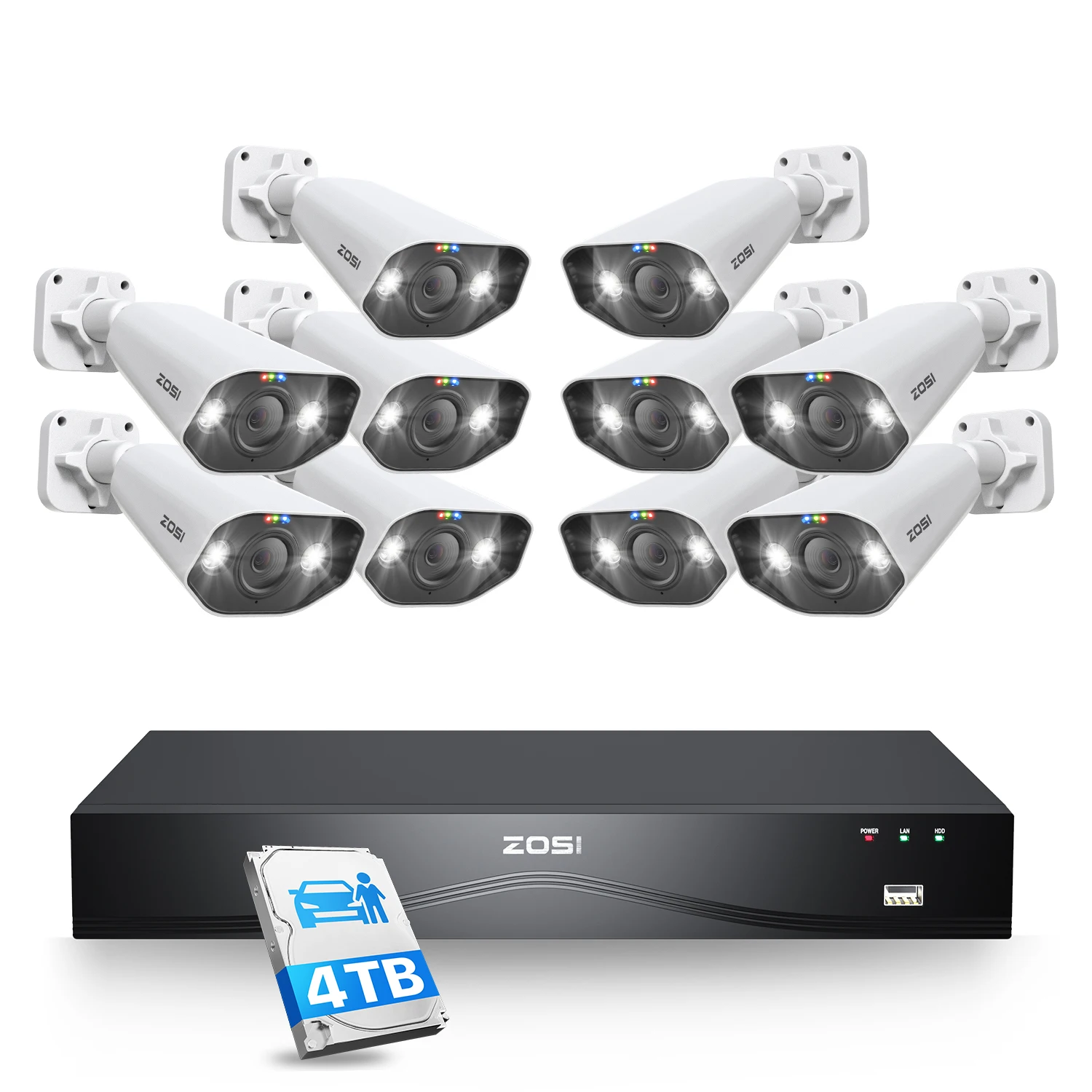 ZOSI 32CH 4K PoE Security Camera System - Image 7