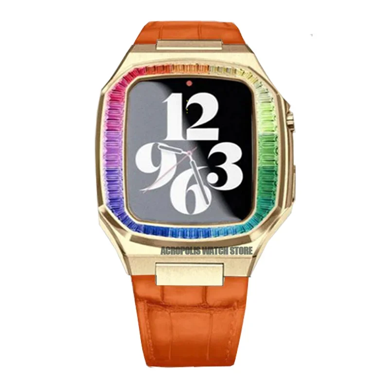 Diamond Stainless Steel Apple Watch Case Kit - Image 25