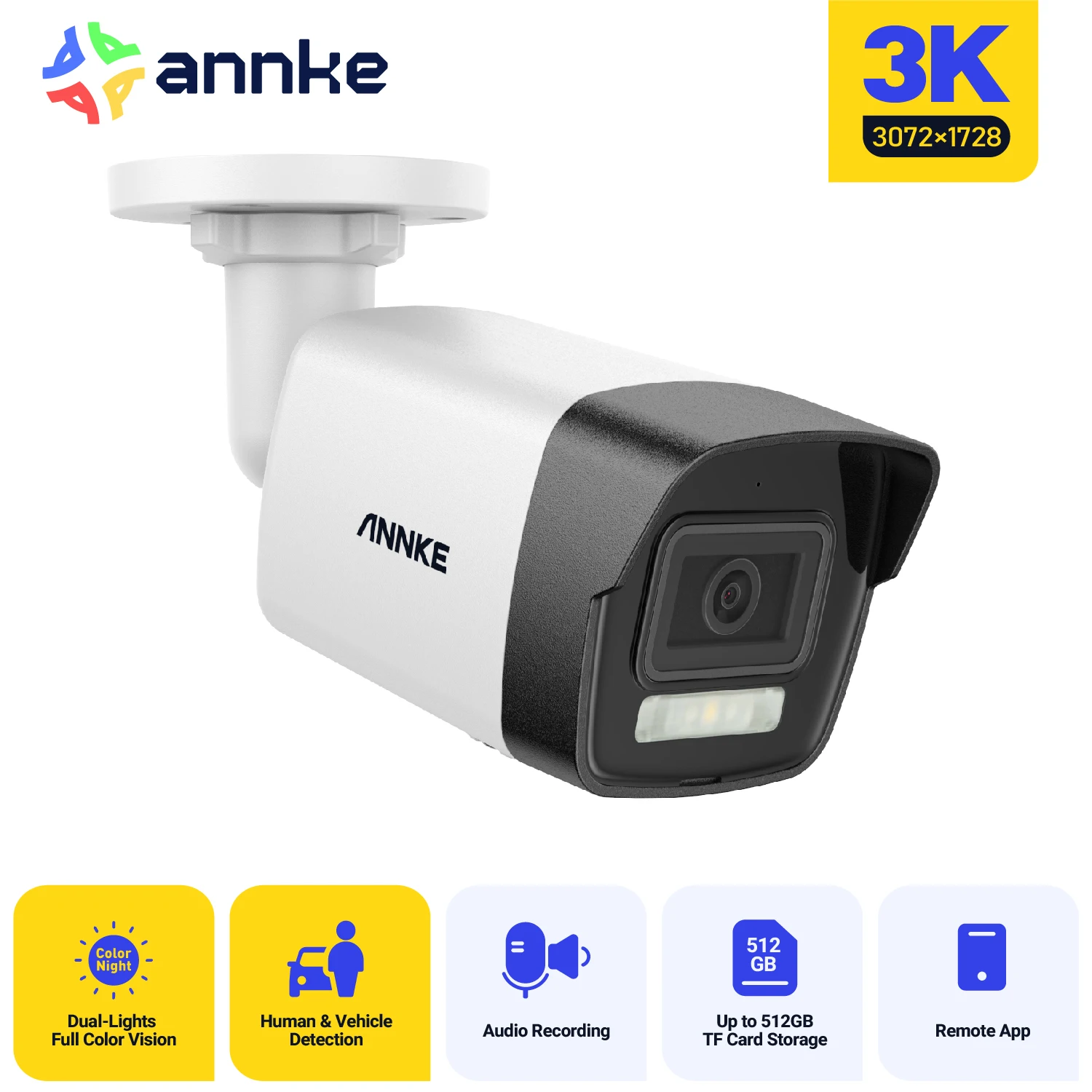 ANNKE 12MP 3K Dual Light PoE Security Camera - Image 10