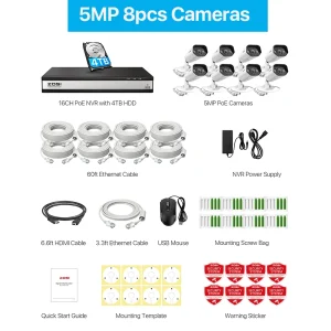 ZOSI 16CH 8MP PoE AI Security Camera System - Thumbnail Image 7