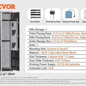 SucceBuy 8-Gun Digital Lock Gun Safe - Thumbnail Image 7