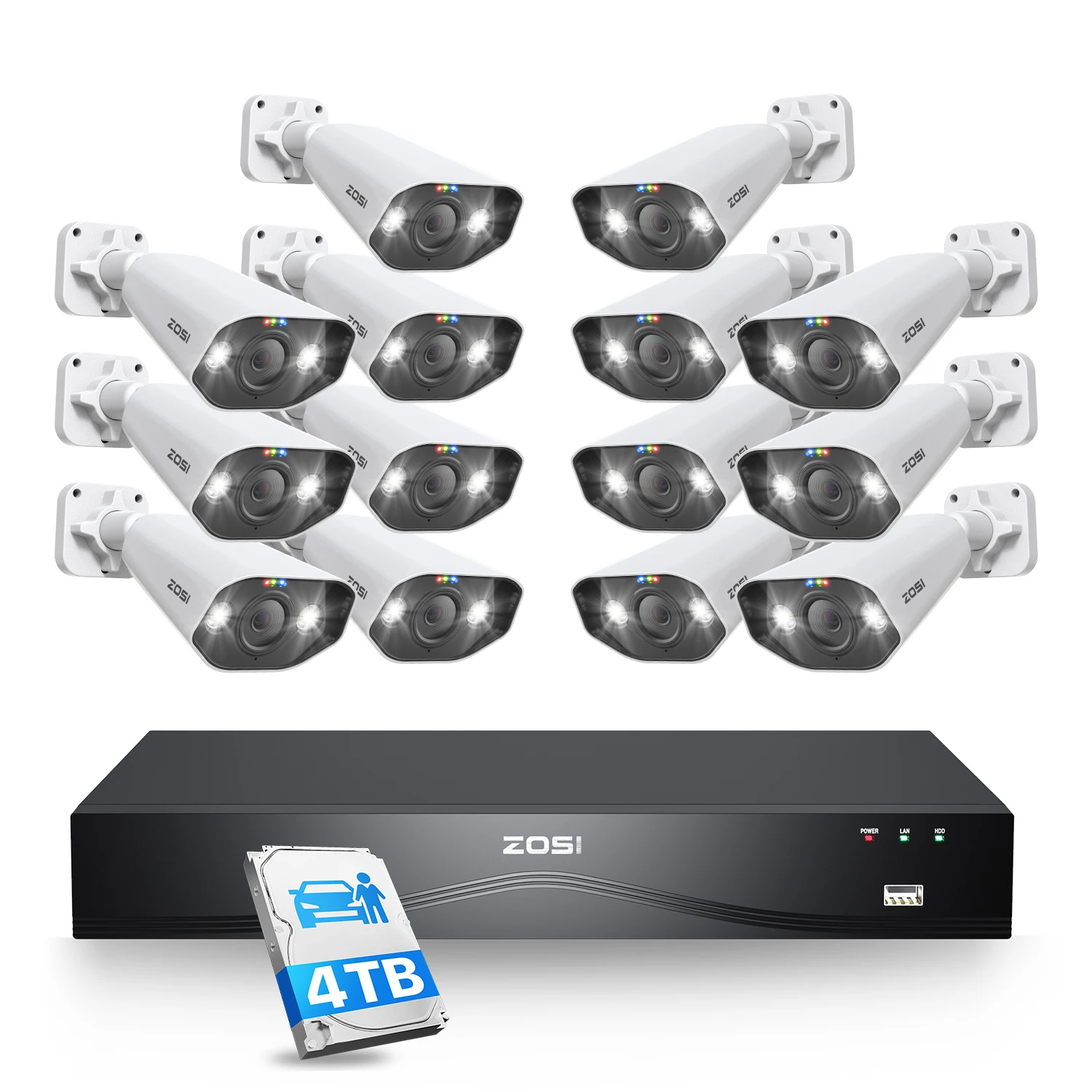 ZOSI 32CH 4K PoE Security Camera System - Image 10