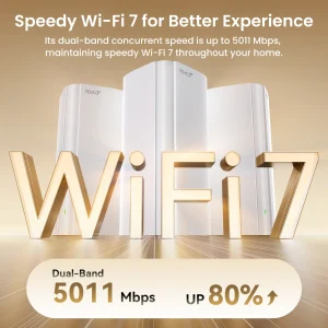 Tenda BE5100 WiFi 7 Dual-Band Mesh Router - Thumbnail Image 3