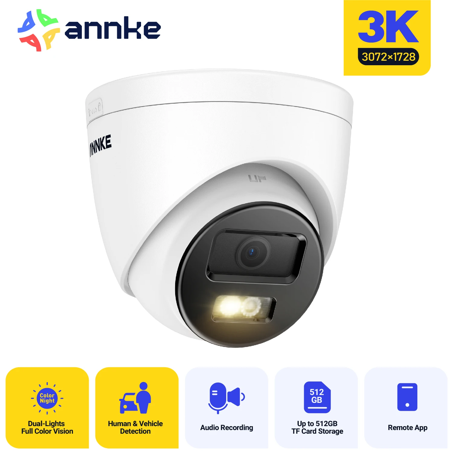 ANNKE 12MP 3K Dual Light PoE Security Camera - Image 9