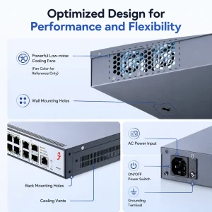 XikeStor SKS8300 16-Port 2.5G L3 Managed Switch - Thumbnail Image 5