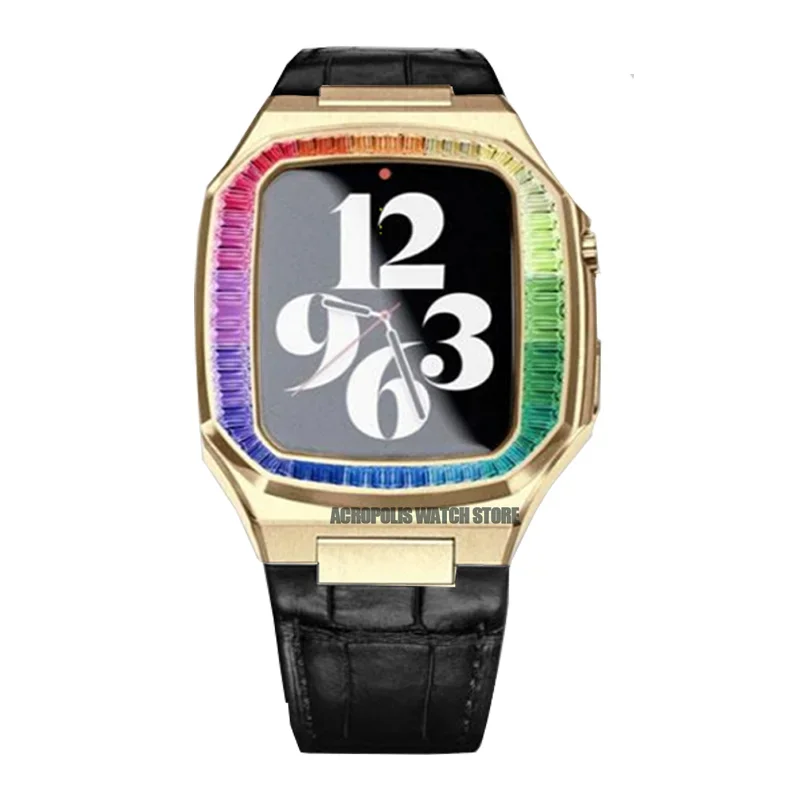 Diamond Stainless Steel Apple Watch Case Kit - Image 29