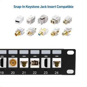 24-Port RJ45 Shielded Patch Panel - Thumbnail Image 3