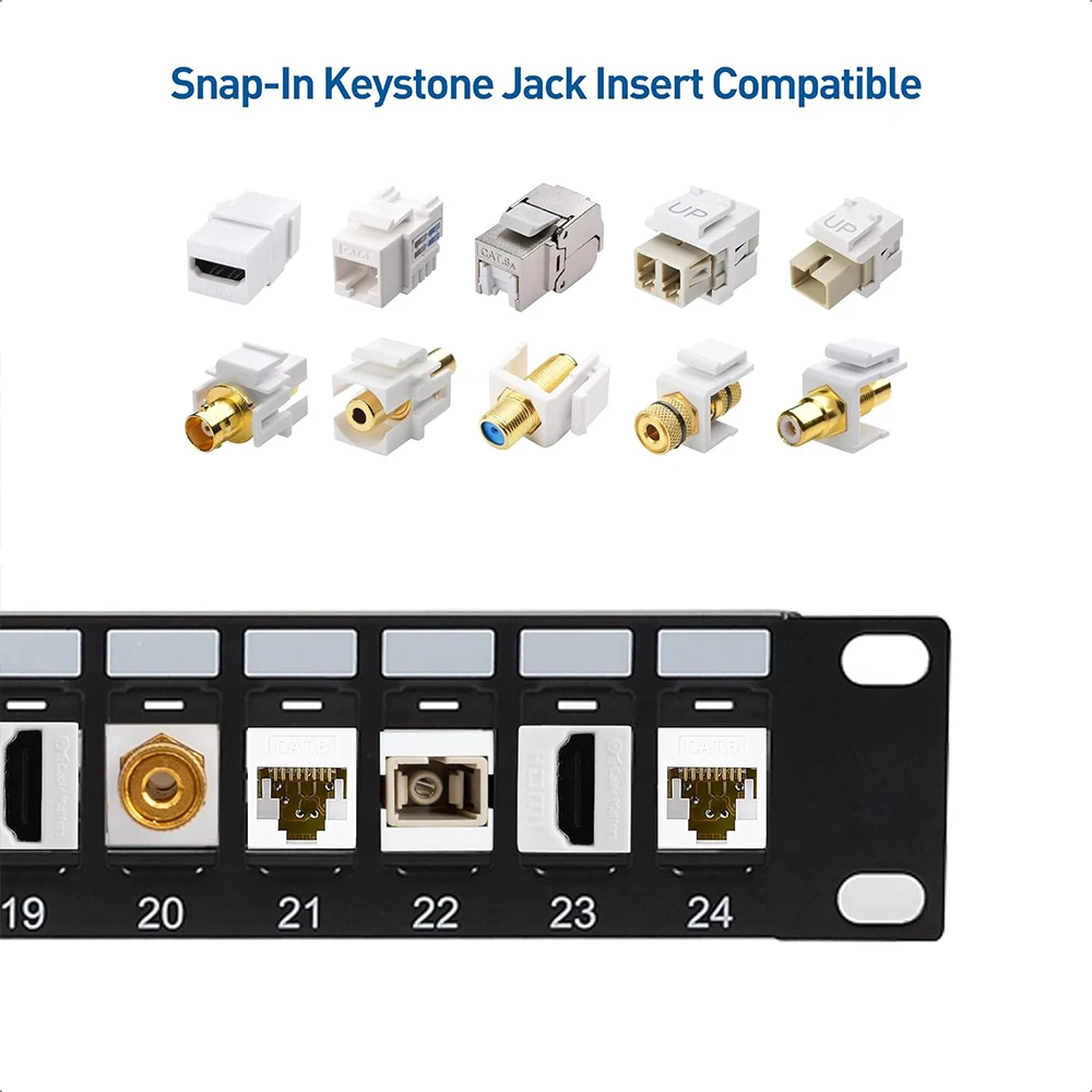 24-Port RJ45 Shielded Patch Panel - Image 3